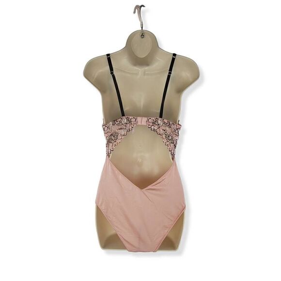 Auden Pink  Lace  Teddy Medium - Picture 2 of 4